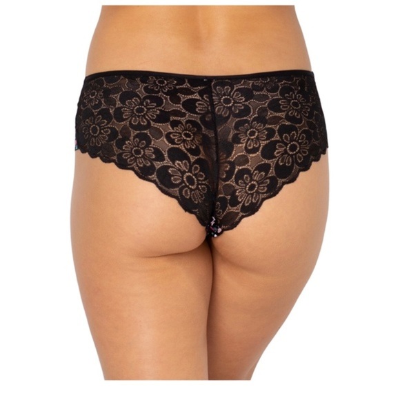 6pk Seamless no show free cut smooth lace back cheeky panties & thong panties - Picture 10 of 12